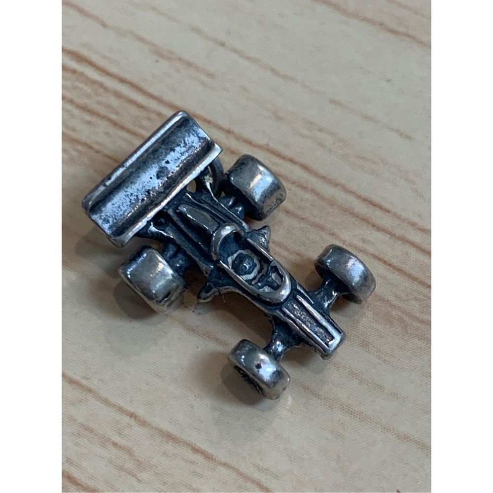 .925 Indy Race Car Sterling Silver Jewelry Charm #racetrack